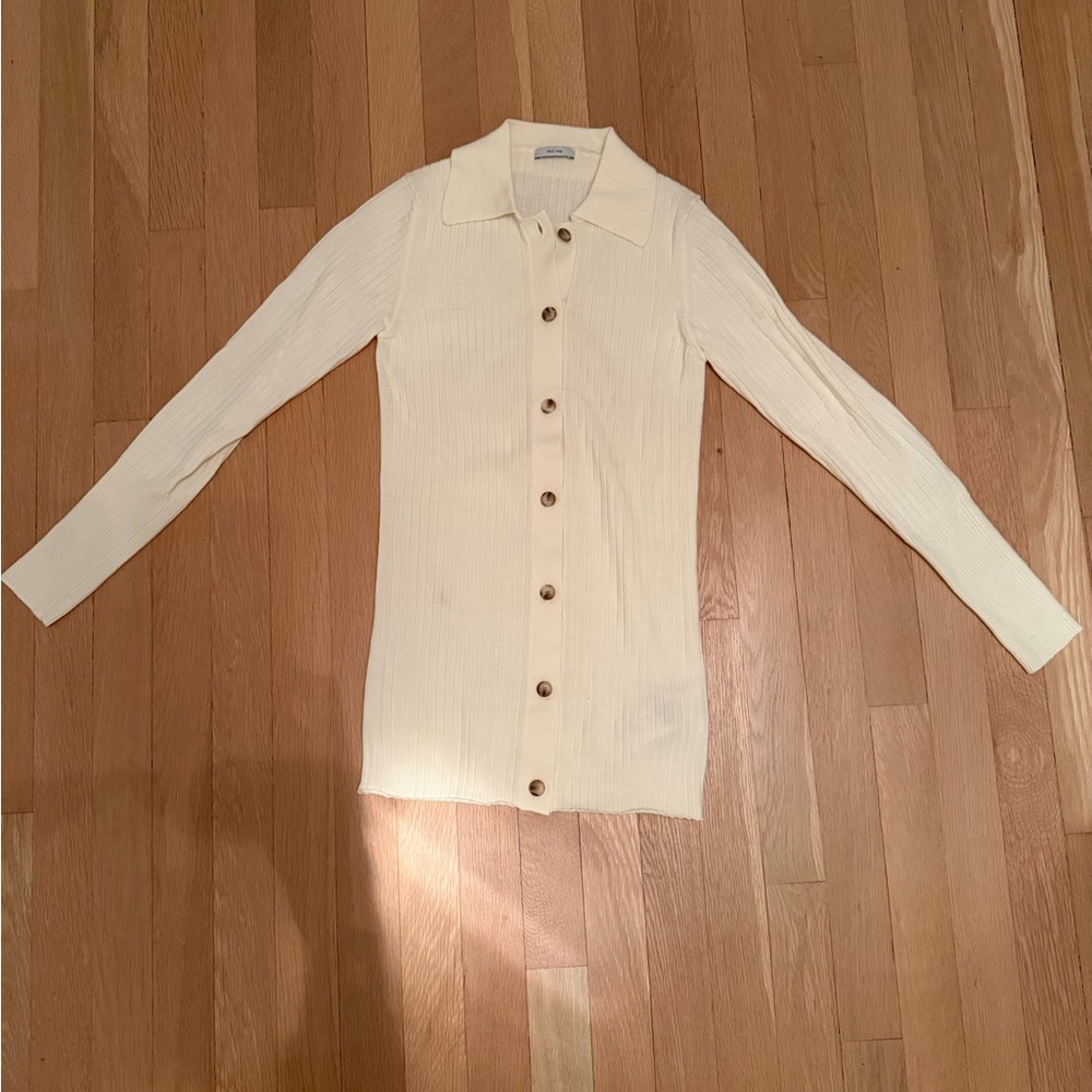 Women's Cream Cardigan Sweater
